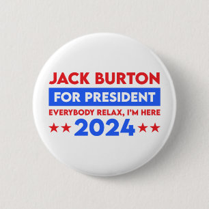 Macaron Rond 5 Cm Jack Burton Pour Président 2024