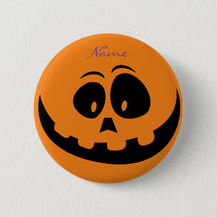 Macaron Rond 5 Cm Jack O'lantern Smile Thunder_Cove