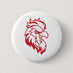 Macaron Rond 5 Cm Jacksonville State University Gamecocks Red Eagle