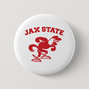 Macaron Rond 5 Cm Jacksonville State University JAX State Gamecocks