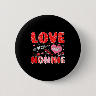 Macaron Rond 5 Cm J'adore être appelée nonnie valentine pour la fête