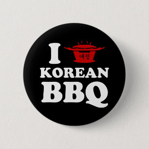 Macaron Rond 5 Cm J'adore le BBQ coréen (고기구이)