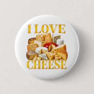 Macaron Rond 5 Cm J'adore le fromage
