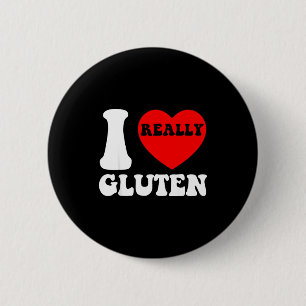Macaron Rond 5 Cm J'adore le Gluten Je Cœur Gluten Calories Glucides