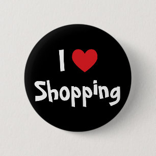Macaron Rond 5 Cm J'adore le shopping
