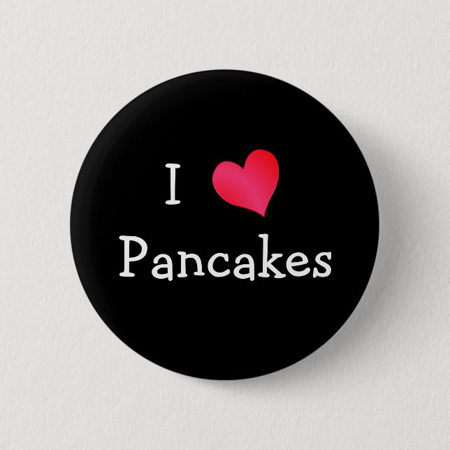 Macaron Rond 5 Cm J'adore les crêpes (Devant)