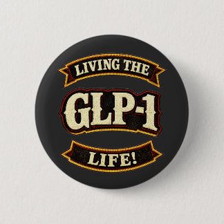 Macaron Rond 5 Cm J'adore mes GLP-1/Je vis la vie GLP-1 