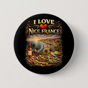 Macaron Rond 5 Cm J'adore Nice