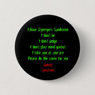 Macaron Rond 5 Cm J'ai Aspergers