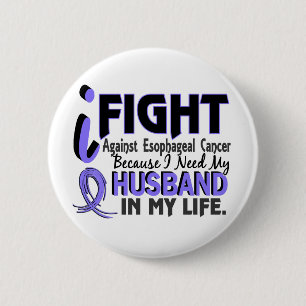 Macaron Rond 5 Cm J'ai besoin de mon Cancer oesophagien de mari