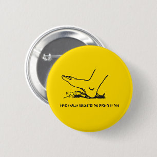 Macaron Rond 5 Cm J'ai demandé la parodie du drapeau de Gadsden oppo