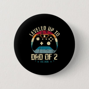 Macaron Rond 5 Cm J'Ai Été Jusqu'À Papa De 2 Papa Encore 2026 Gamer
