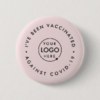 J'ai été vacciné | Business Logo Pink Covid 19