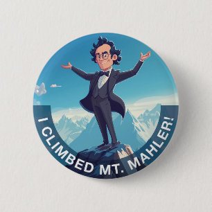 Macaron Rond 5 Cm J'Ai Grimpé Le Mont Mahler