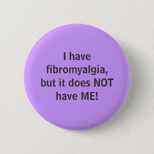 Macaron Rond 5 Cm J'ai la fibromyalgie - bouton