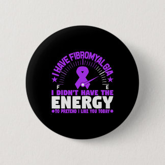 Macaron Rond 5 Cm J'ai la fibromyalgie Je n'ai pas l'énergie de pré