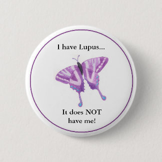 Macaron Rond 5 Cm J'ai le lupus… qu'il ne m'a pas !