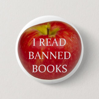 Macaron Rond 5 Cm J'ai lu le bouton d'Apple de livres interdits