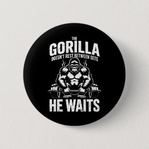 Macaron Rond 5 Cm J'Ai Obtenu Ce Gorilla En Moi Gros Phase Gym Entra