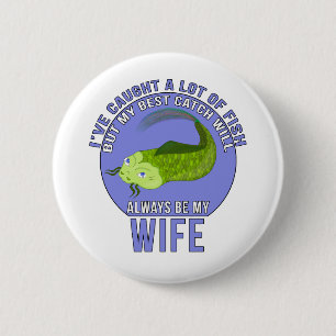 Macaron Rond 5 Cm J'Ai Pris Beaucoup De Poissons