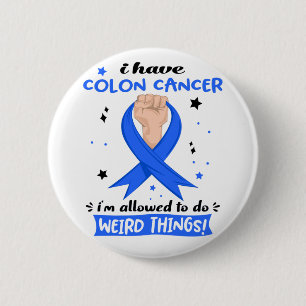 Macaron Rond 5 Cm J'ai un cancer du côlon Je suis autorisé à faire d