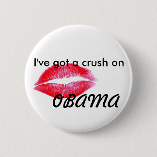 Macaron Rond 5 Cm J'ai un écrasement sur Obama