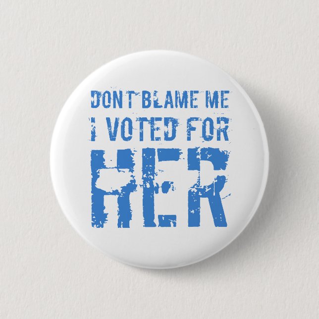 Macaron Rond 5 Cm J'Ai Voté Pour Kamala Harris (Devant)
