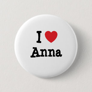Macaron Rond 5 Cm J'aime Anna heart T-Shirt