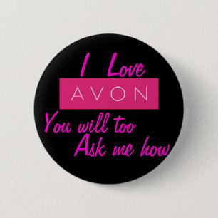 Macaron Rond 5 Cm J'AIME Avon