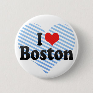 Macaron Rond 5 Cm J'aime Boston