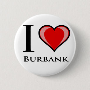 Macaron Rond 5 Cm J'aime Burbank
