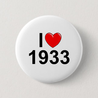 Macaron Rond 5 Cm J'aime (coeur) 1933