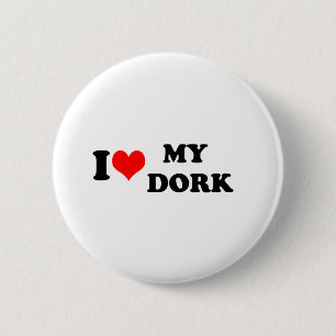 MACARON ROND 5 CM J'AIME (COEUR) MON DORK