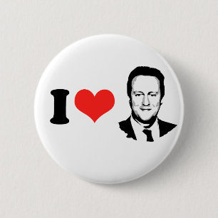 Macaron Rond 5 Cm J'aime David Cameron
