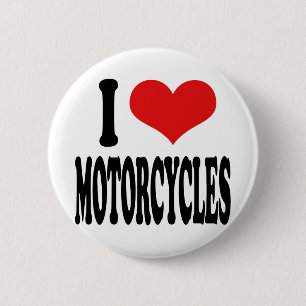 Macaron Rond 5 Cm J'aime des motos