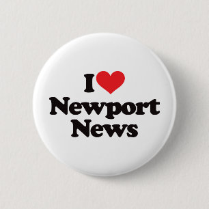 Macaron Rond 5 Cm J'aime des nouvelles de Newport