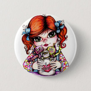 Macaron Rond 5 Cm J'aime des robots