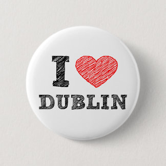 Macaron Rond 5 Cm J'aime Dublin