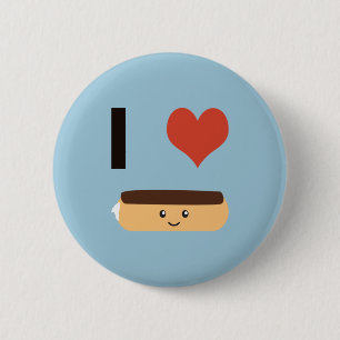Macaron Rond 5 Cm J'aime Eclair
