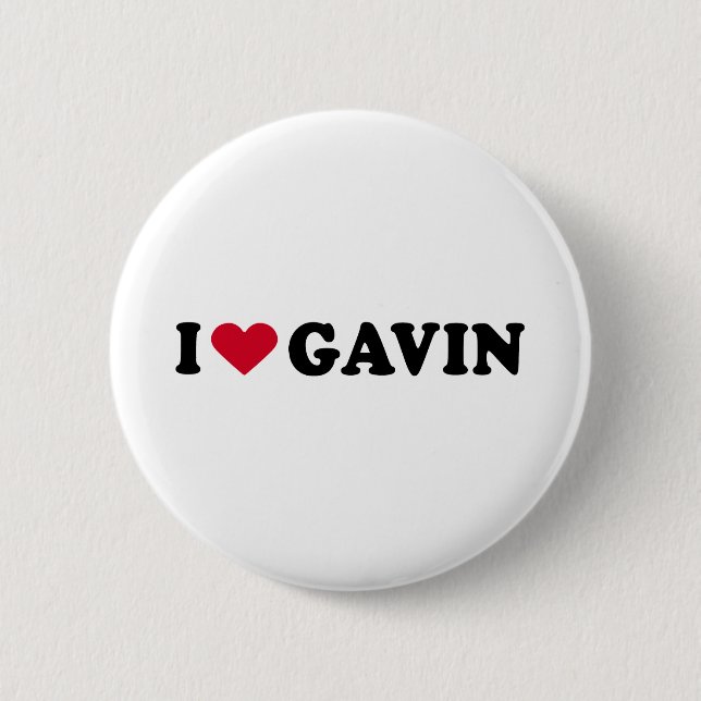 MACARON ROND 5 CM J'AIME GAVIN (Devant)