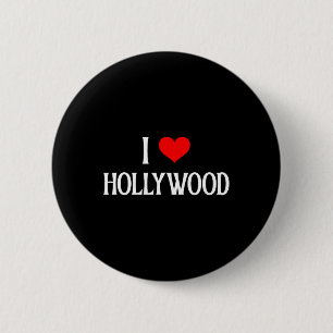 Macaron Rond 5 Cm J'aime Hollywood I Heart Hollywood Voyages de Vaca