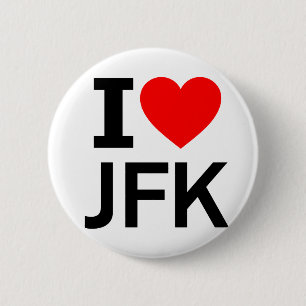 Macaron Rond 5 Cm J'aime JFK