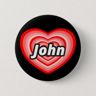 Macaron Rond 5 Cm J'aime John
