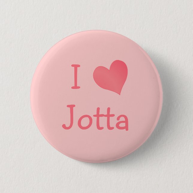 Macaron Rond 5 Cm J'aime Jotta (Devant)