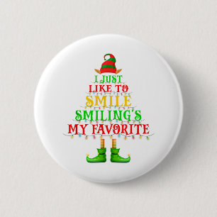 Macaron Rond 5 Cm J'aime juste sourire sourire le sourire Mon Favori