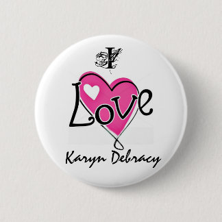 Macaron Rond 5 Cm J'aime Karyn Debracy