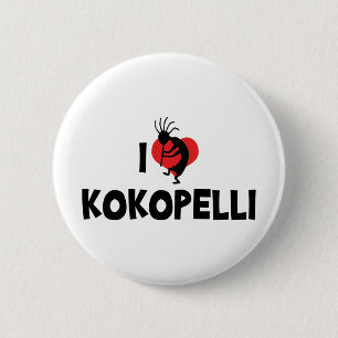 Macaron Rond 5 Cm J'aime Kokopelli