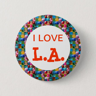 MACARON ROND 5 CM J'AIME LA CALIFORNIE