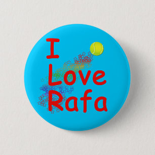 Macaron Rond 5 Cm J'aime la conception de tennis de Rafa