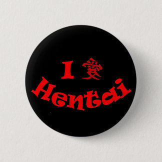 Macaron Rond 5 Cm J'aime la goupille de Hentai